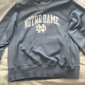 Blue Notre dame crewneck